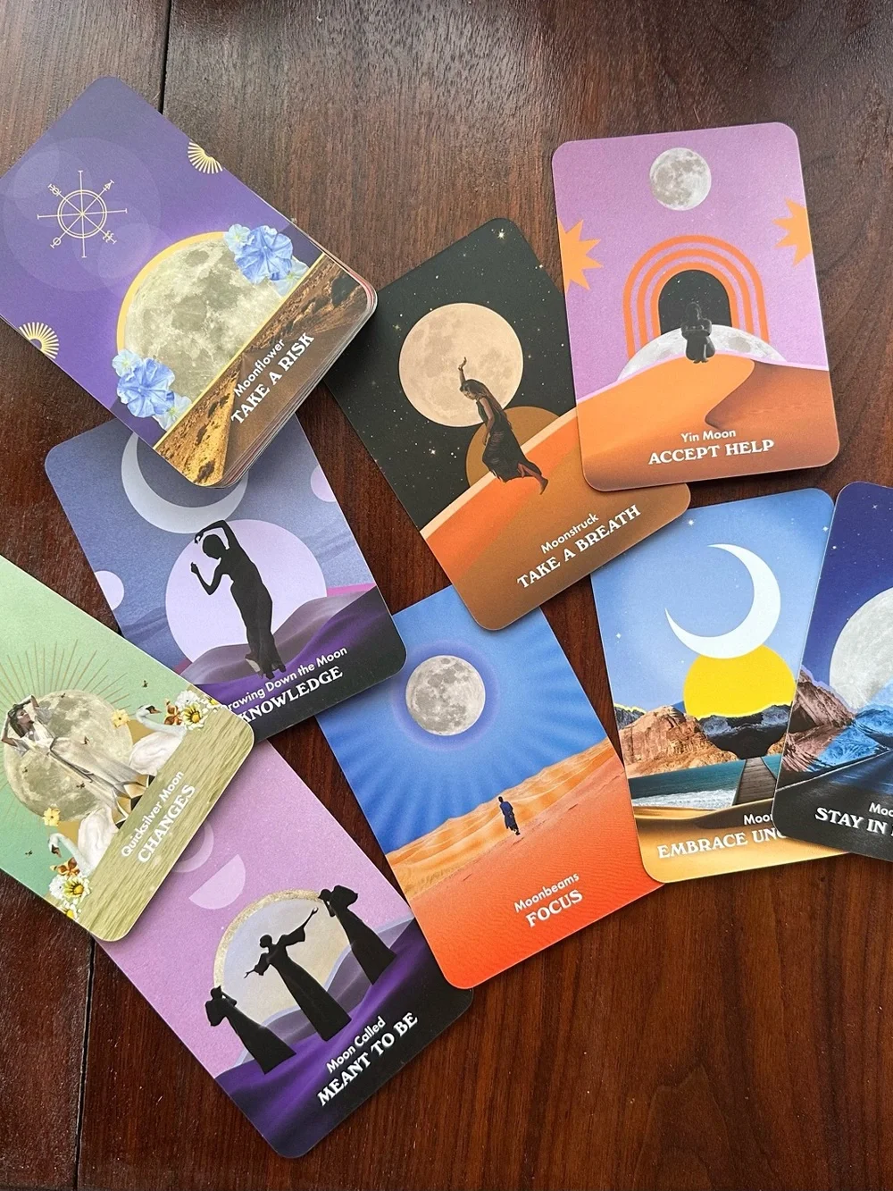 Moonology Messages Oracle Card Deck by Yasmin Boland
